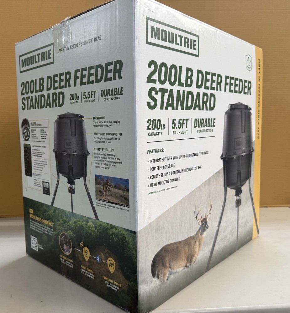 Deer Feeder Standard - 30-Gallon - Quick-Lock Hopper System - Digital Timer Con