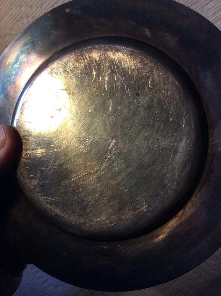 OLD SILVERPLATE WM ROGERS ABC HEY DIDDLE DIDDLE CHILDS PLATE