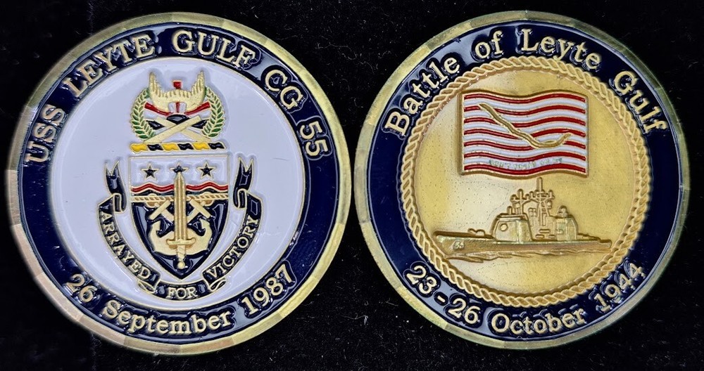 CG-55 USS LEYTE GULF - Navy Challenge Coin