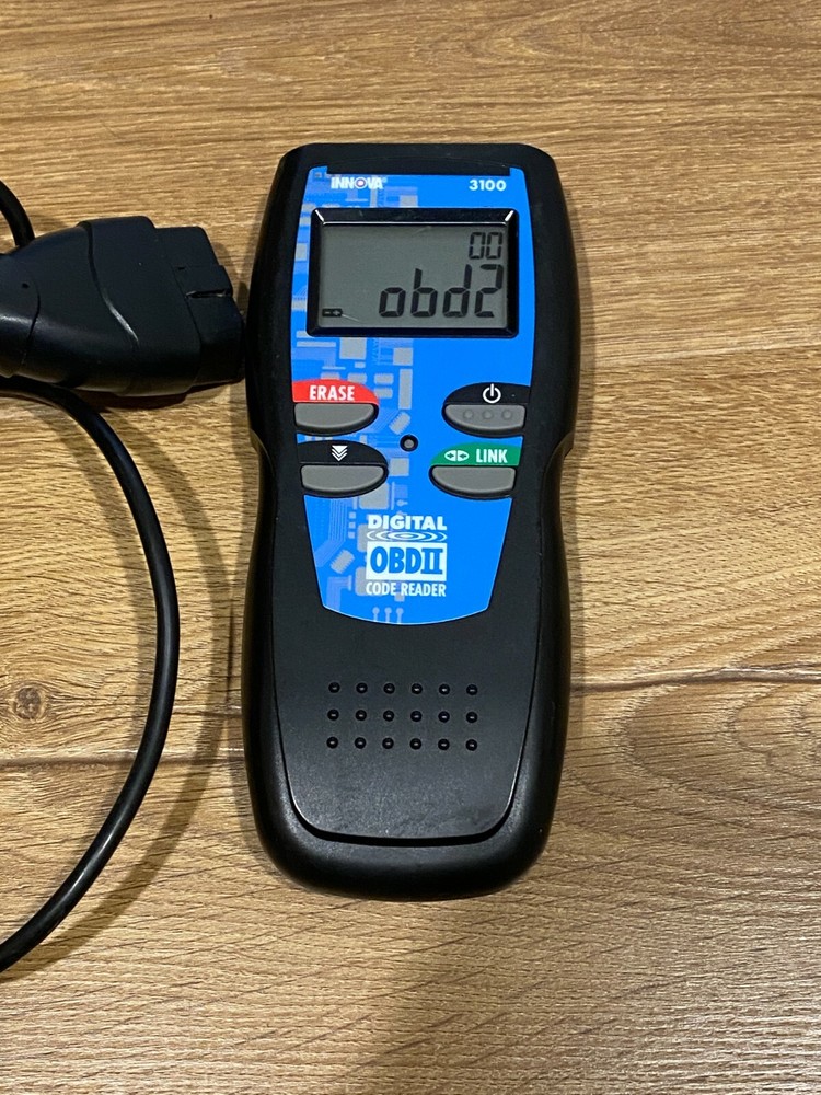 Innova 3100 OBDII Digital Code Reader w/Cable Turns On Untested AS IS NO Returns