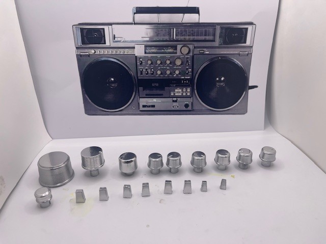 Ghetto Blaster/M90/Replica Knobs & Levers/ Updated in True Chrome finish