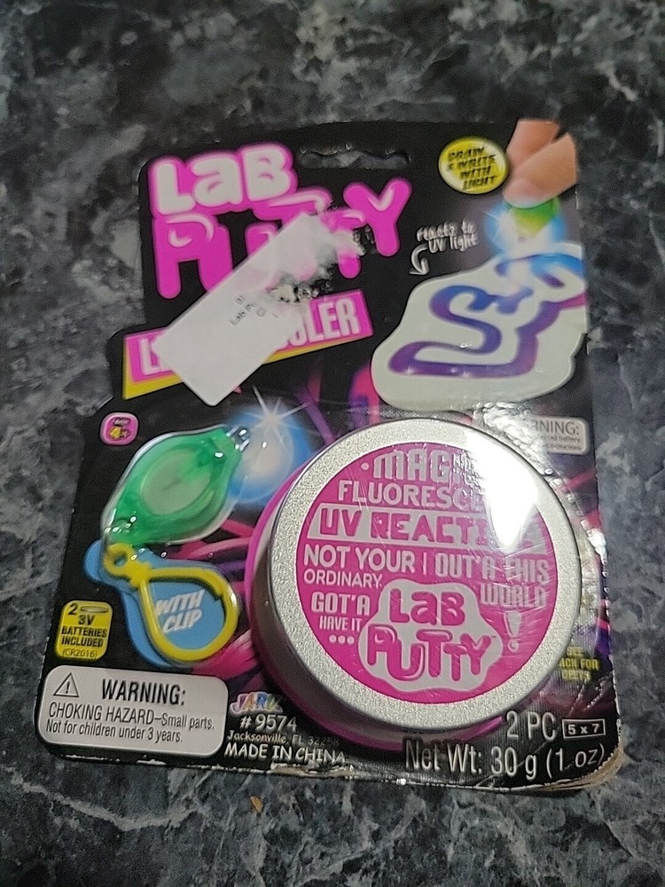 Lab Putty LED Scribbler UV Light Draw & Write with Light Magic Fluorescent New