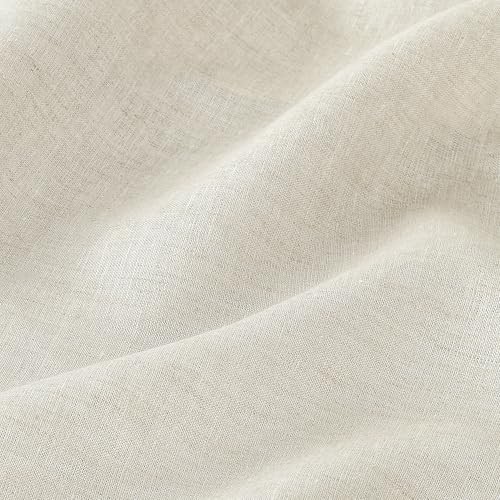 Light Natural Linen Tablecloth for 90" x 60" (Rectangular) 04 - Light Natural