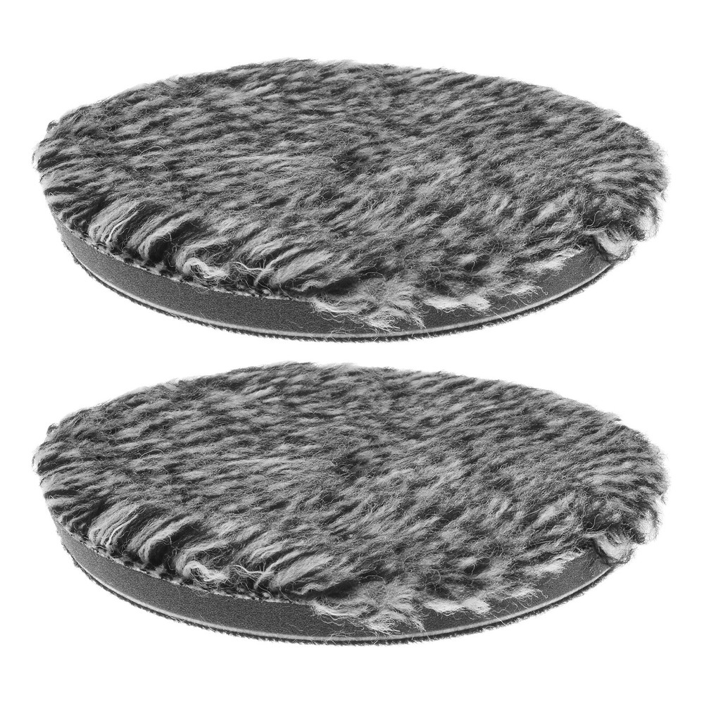 2pcs Wool Cutting Pad, 5 inch Microfiber Buffing Polishing Pads