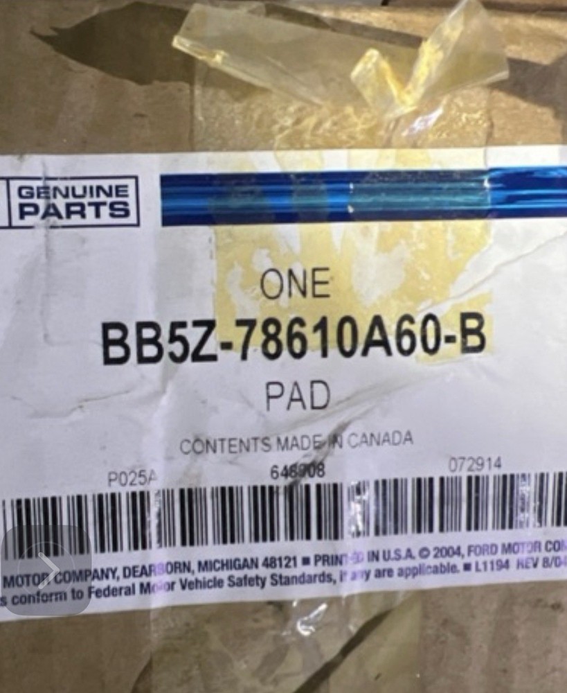 Left Front HEADREST BB5Z-78610A60-B  FORD EXPLORER