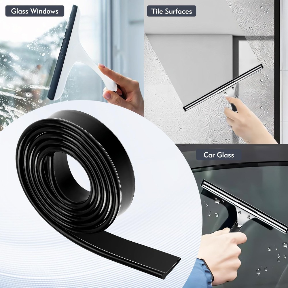 CdbC 41 Inch Squeegee Rubber Replacement, Replacement Black