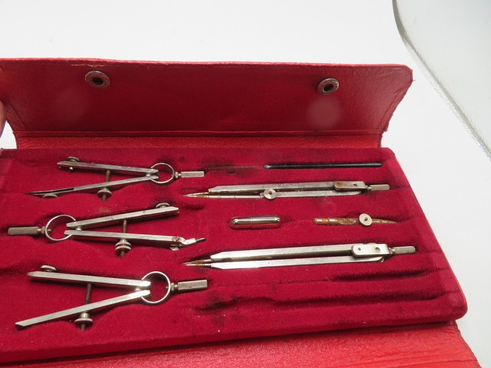 Vintage Santo Drafting Tool Set #2911 Germany MISSING SOME