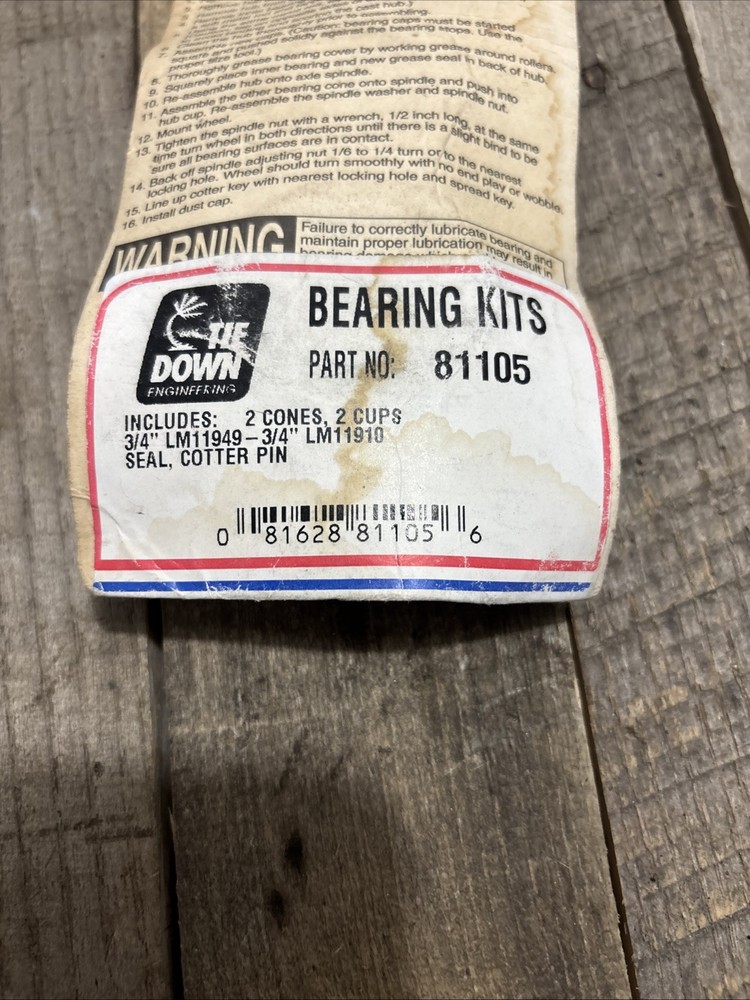 Long Run 81105 Replacement Bearing Kit