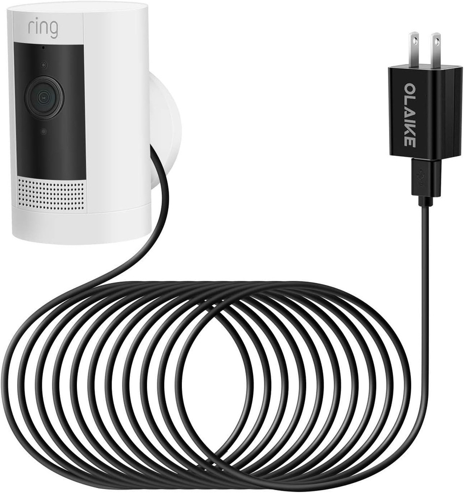 5m Weatherproof Charging Cable for Ring Camera - Hassle-Free Power Solution