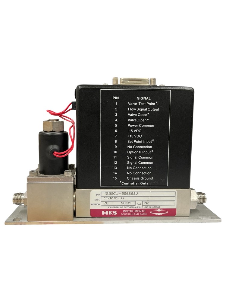 MKS 1259CJ-00020SV Mass Flow Controller 20SCCM