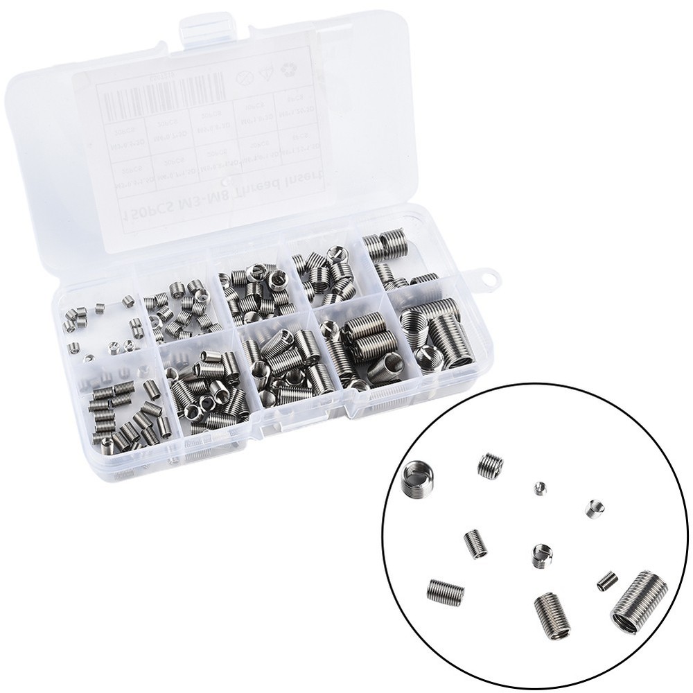 150pcs Stainless Steel Inserts Kit for Thread Repair and Enhanced Durability