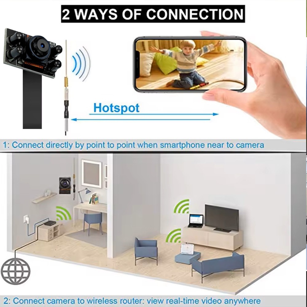 Very Small 4k Micro Camera Wifi Camera Infrared Motion Sensor