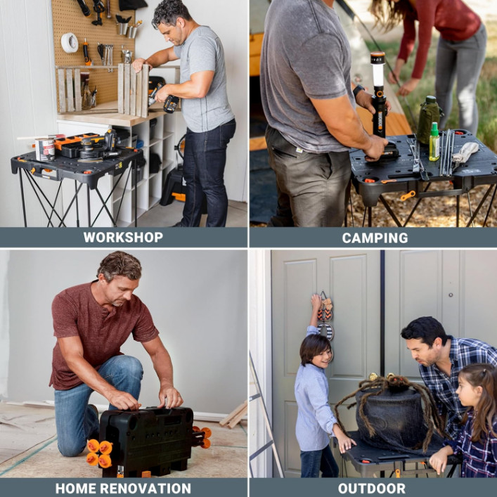 New Portable Folding Work Bench All-in-One Work Table