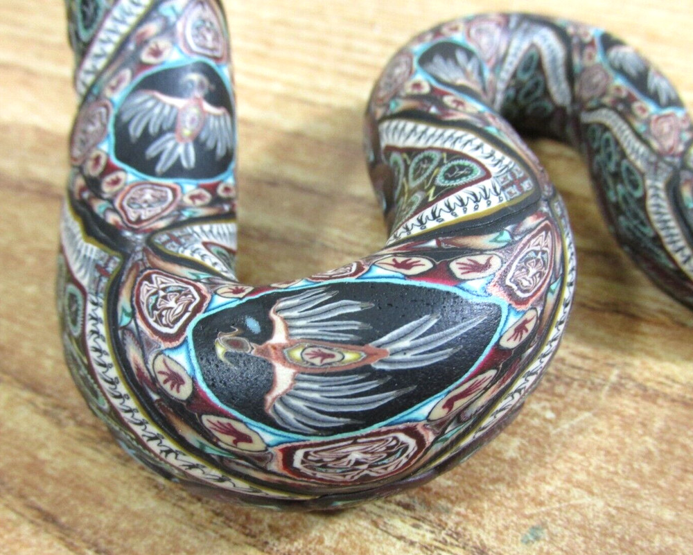 POLYMER CLAY SNAKE SCULPTURE / THUNDERBIRDS