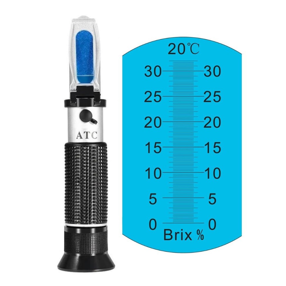 Brix Refractometer with Automatic Temperature Compensation(ATC) Brix Meter Opt