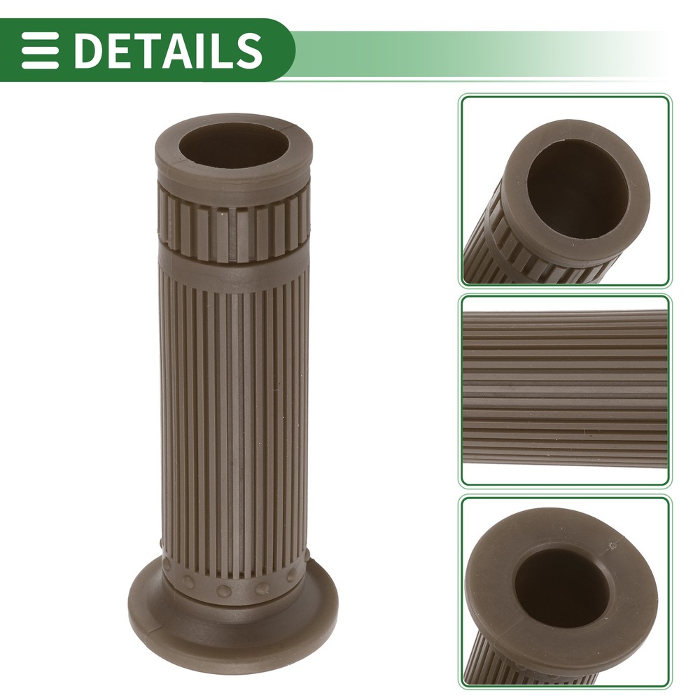 1" 25mm Motorcycle Knobs Handlebar Cover TPU Dark Brown