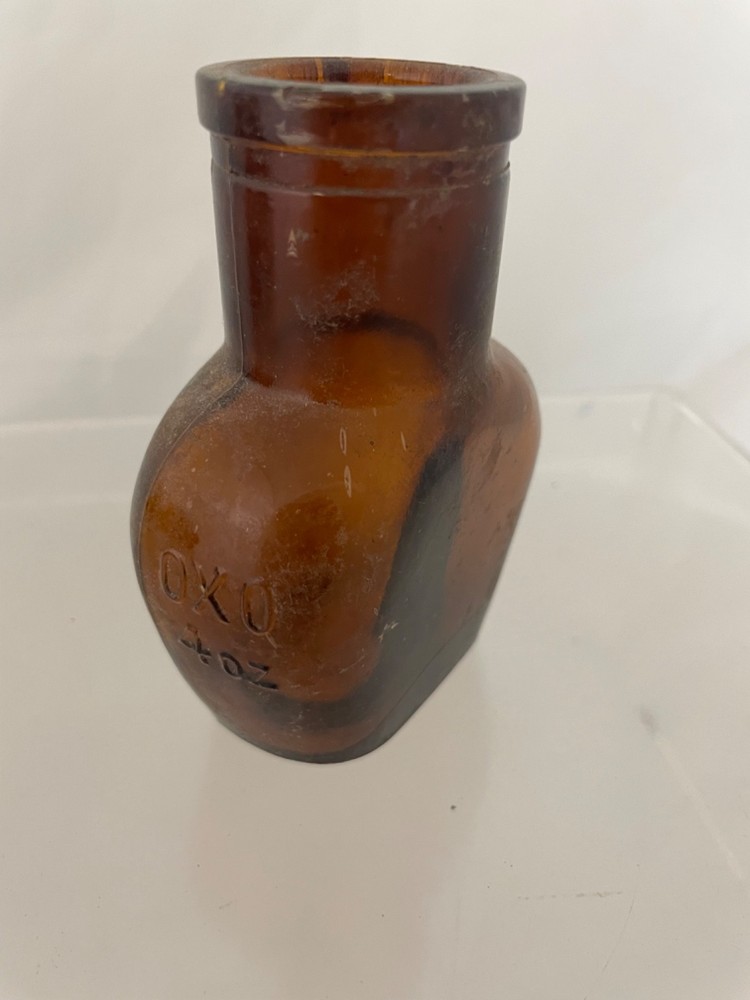 Small Collection x 4 Antique Bottles Oxo Various Sizes