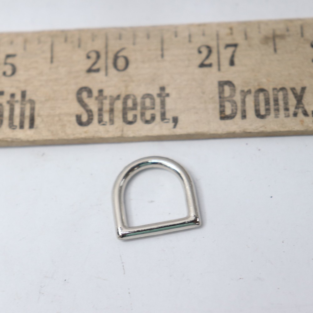 Bag Hardware Ring Horseshoe Polished Silver 3/4"