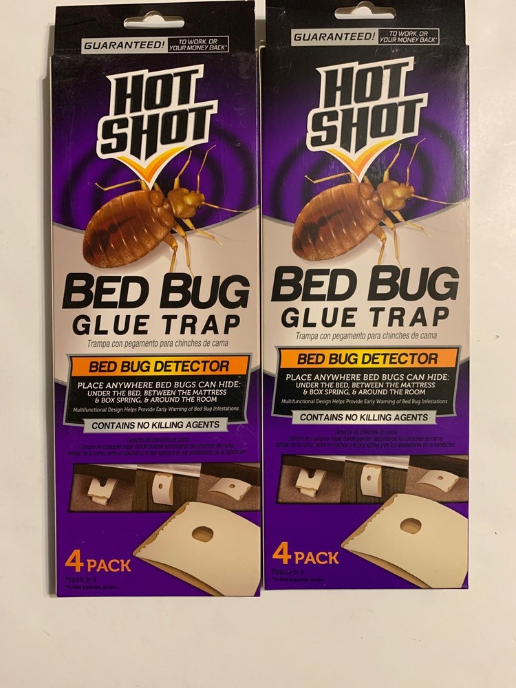 Hot Shot PREVENT Bed Bugs, Glue Trap Stations Bedbug Detection (2 Boxes)