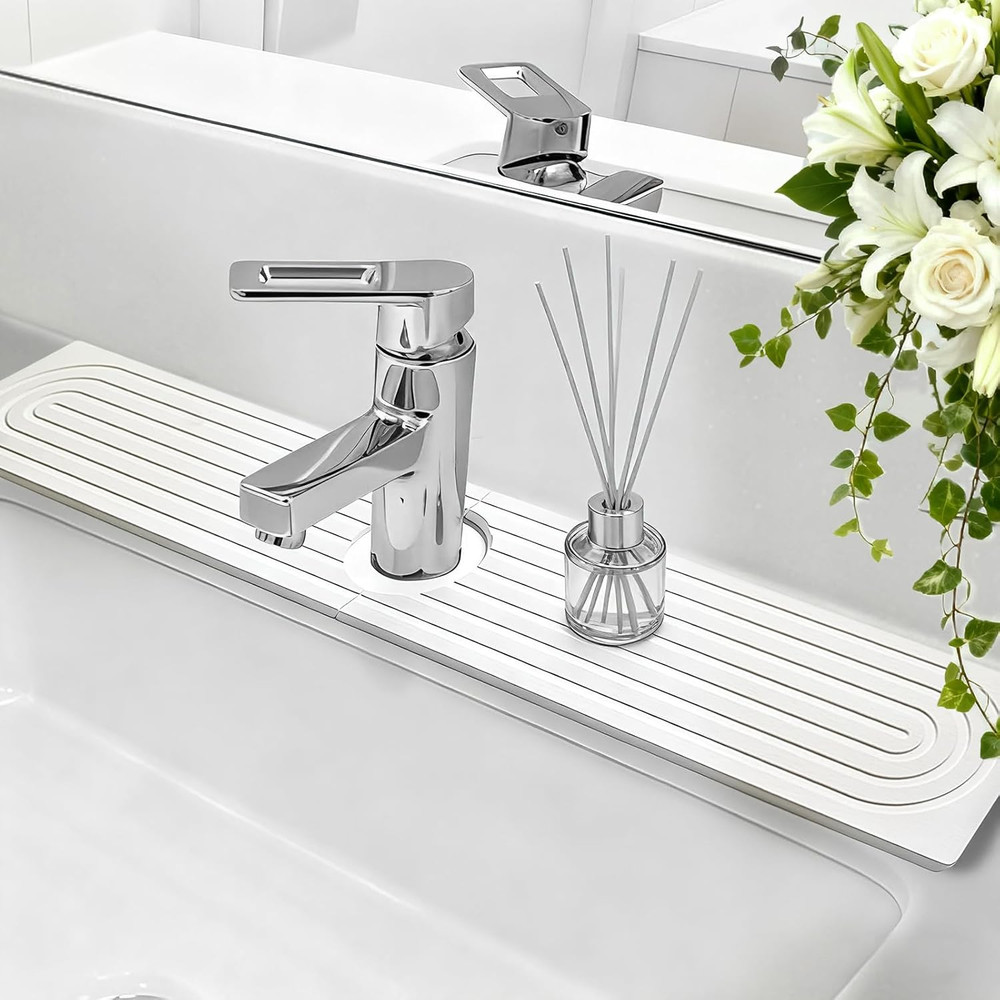 Diatomite Stone Sink Mat, Ultra Absorbent Drying Protector for Kitchen and Bath
