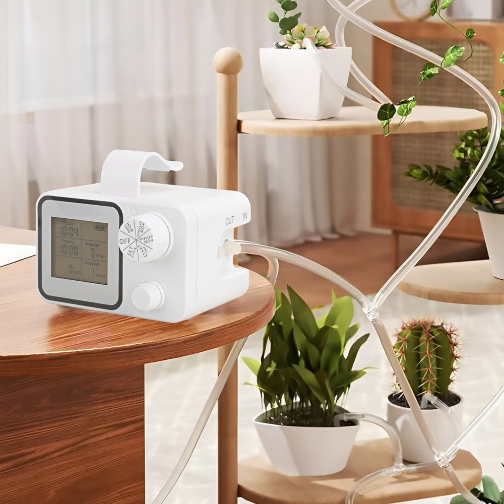 Automatic Watering System Rechargeable Drip Irrigation Kit Indoor Plant Device