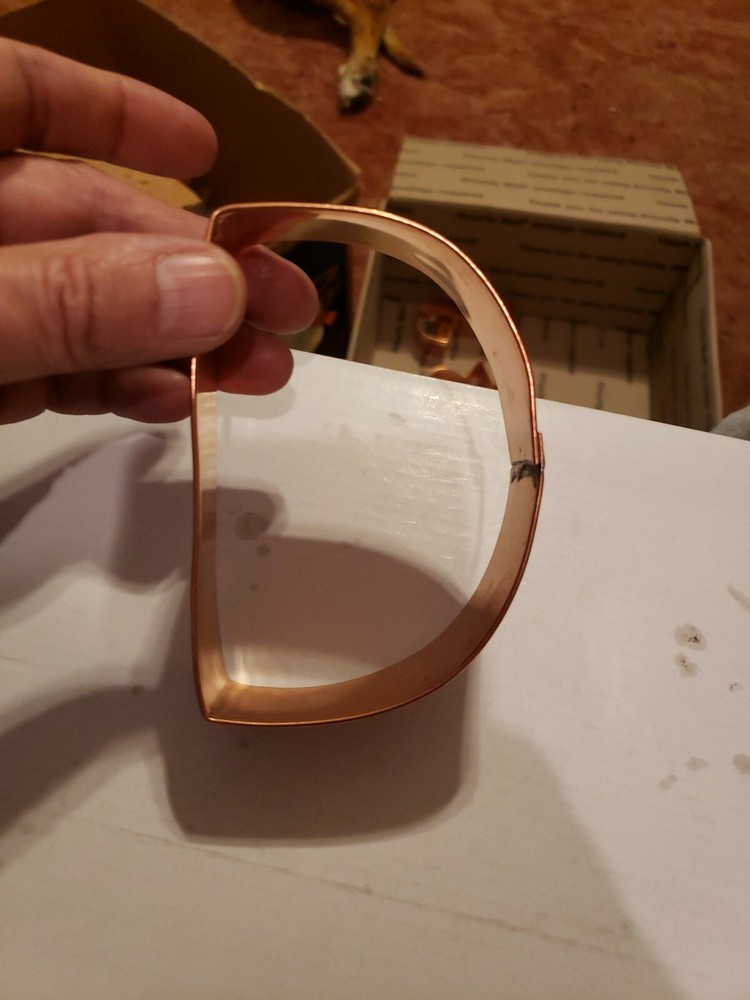 BRAMAN Heavy Copper Letter D Cookie Cutter