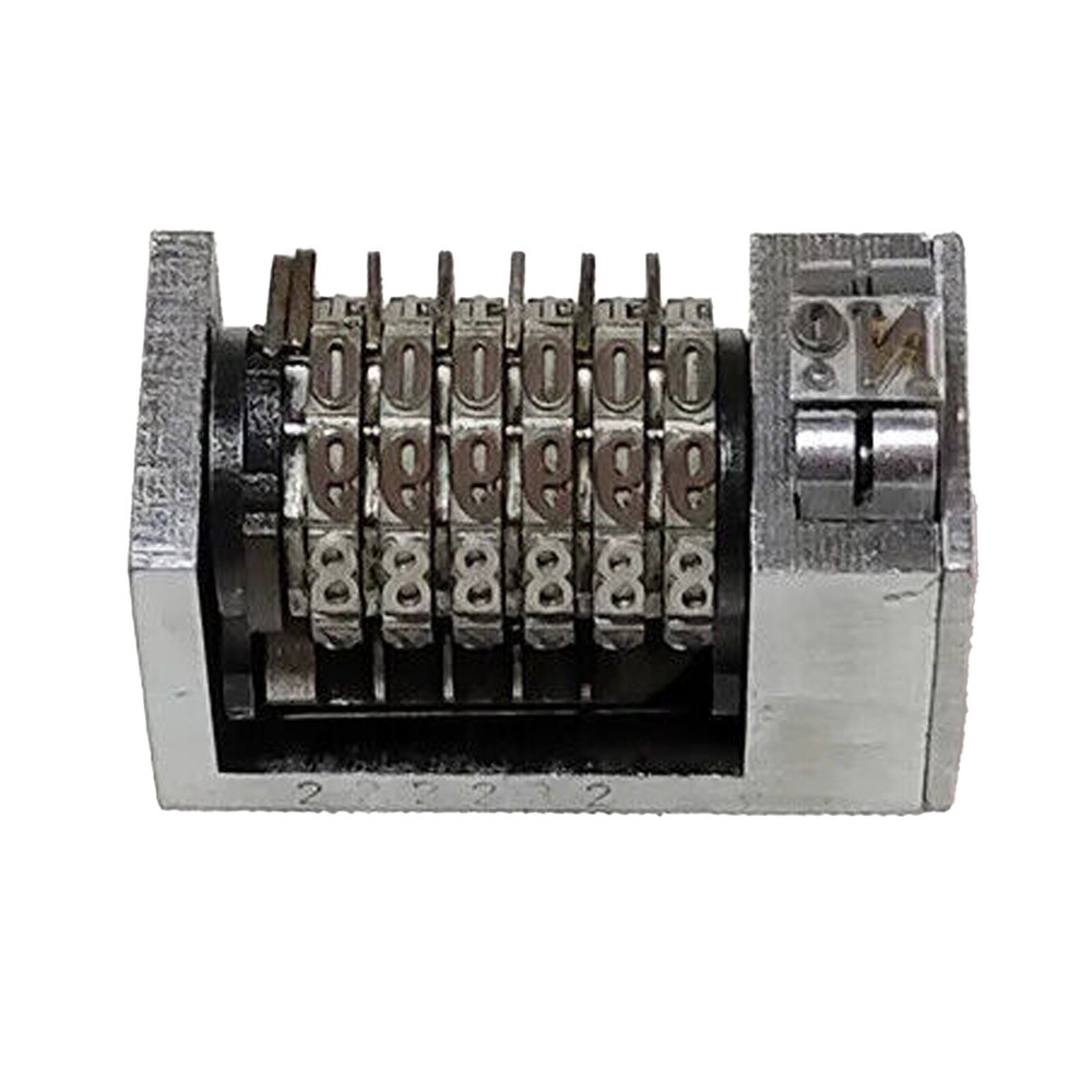 4X8 6Digit Roman Backward Printing Machine Mini Small Printer Numbering Machine