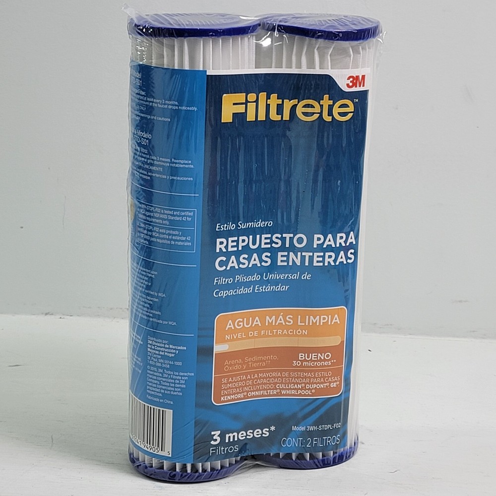 Filtrete 3M Standard Whole House Water Filter Replacement Filters Sump Style 2
