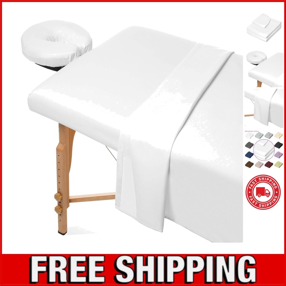 3-Piece Microfiber Massage Sheets Set - Perfect Fit for Standard Tables