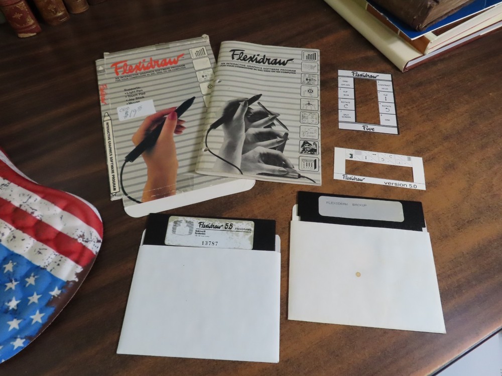 Flexidraw 5.5 Program Software Commodore 64 C-64 1987 Inkwell Systems