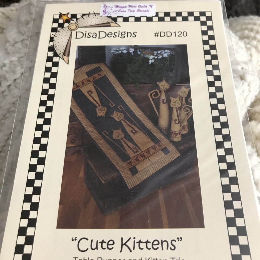 Quilt Pattern: Cute Kitems Table my Runner Disa Design I B
