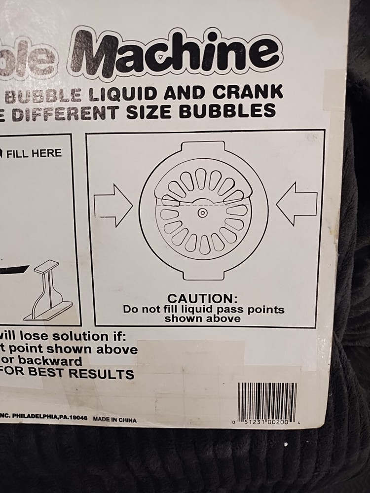 Bubble Machine Vintage 1992 Different Size Bubbles (3) Opened Package