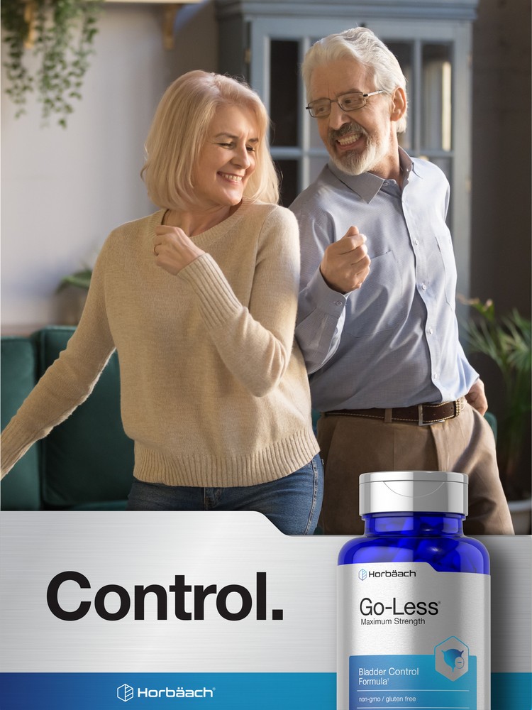 Go Less Bladder Control Pills | 90 Capsules | Maximum Strength | by Horbaach