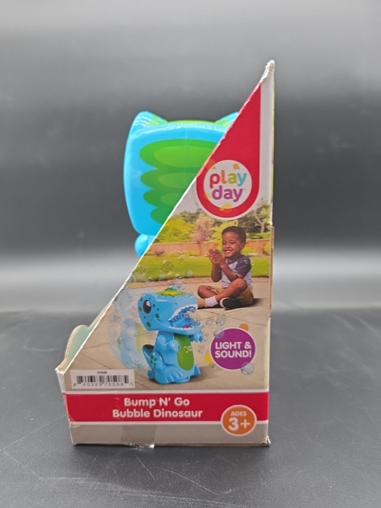 Play Day Bump N Go Bubble Blue Dinosaur