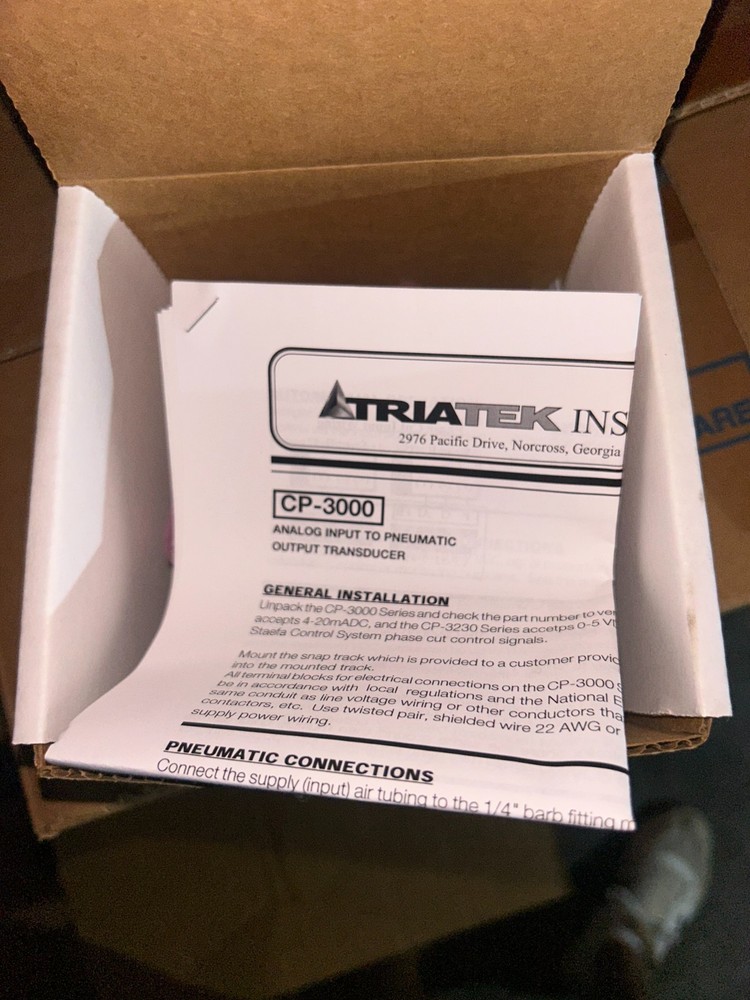 TRIATEK CP-3000 OUTPUT TRANSDUCER