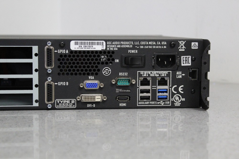 QSC Q-SYS Core 500i Integrated System Processor