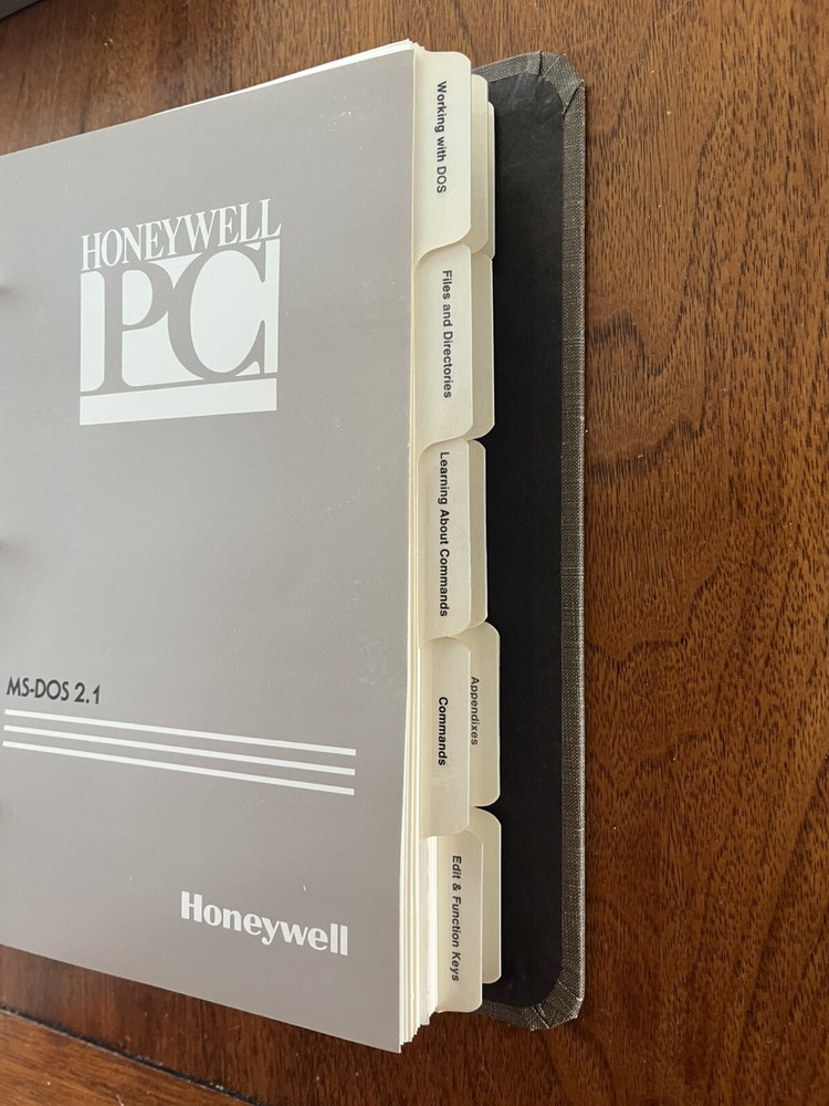 Honeywell PC MS-DOS 2.1 and GW-BASIC Manuals 1985
