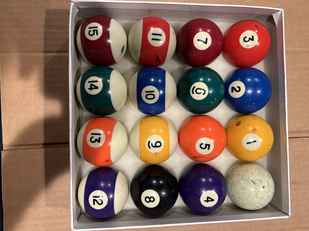 Mizerak Billiards Ball Set. Used Complete Set