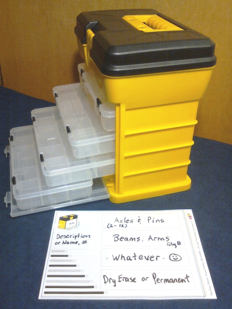 ORGANIZER / Storage Bin Unit for Lego Technic or Mindstorms "BARE BONES" Setup*