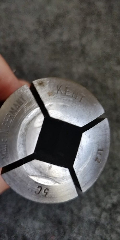 KENT 5C 1/2 square collet, ID & OD threads made in Germany