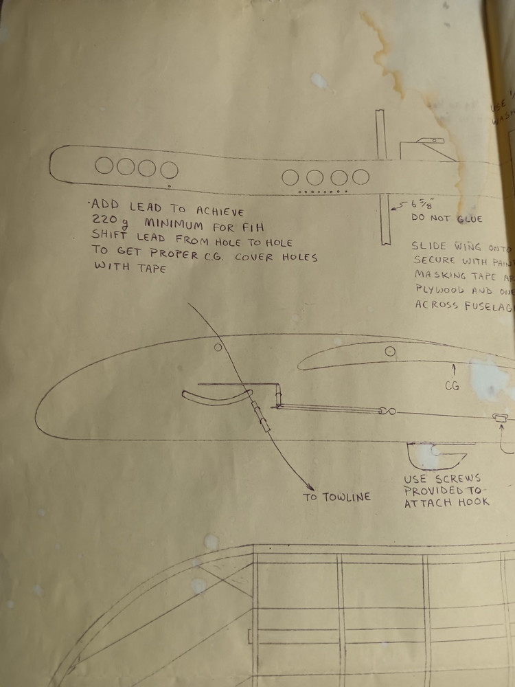 Vintage 1996 Glider Plans Stan Buddenbohm Mini-Master Circe tow To Scale