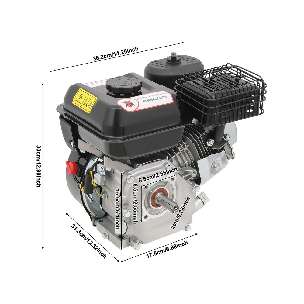 212cc 7.5hp 4-stroke Gasoline Engine Steel Start Engine Manual