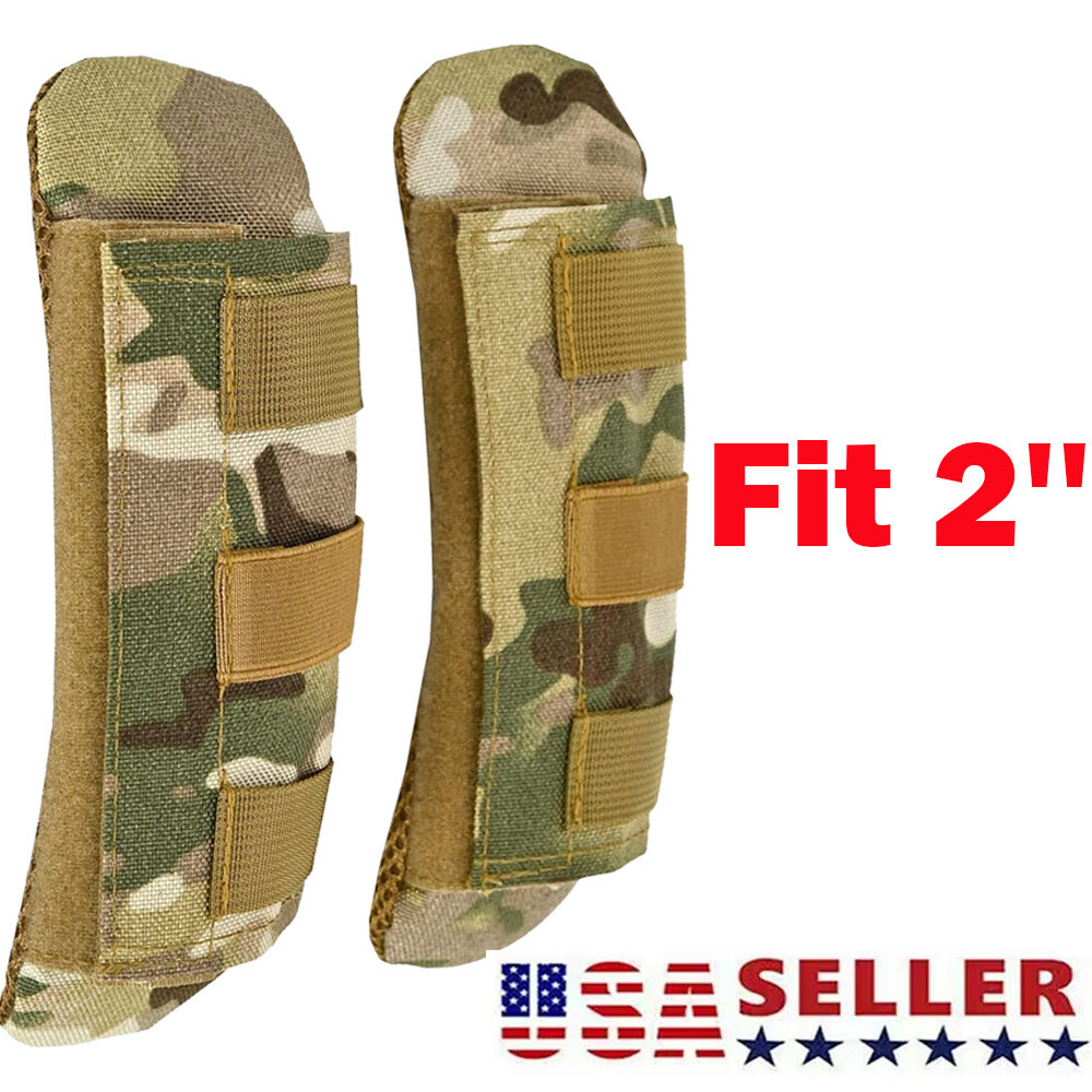 2x Camouflage Shoulder Strap Pad Vest Shoulder Backpack Strap Pads Fit 2''