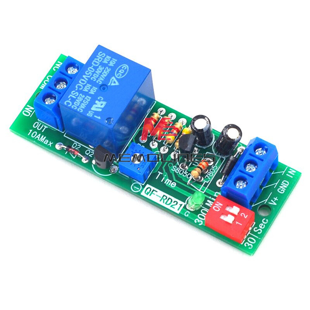 DC 5V 12V 24V Adjustable Time Delay Timing Timer Relay Switch Turn ON/OFF Module