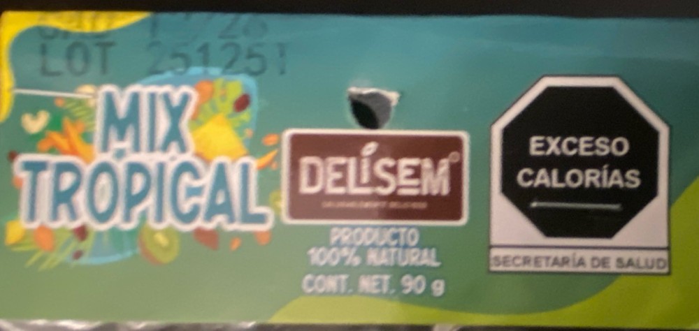 Delisem Mix Tropical 100% Natural 90g