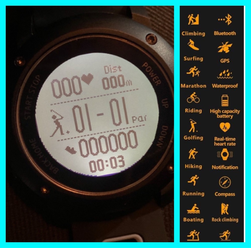 Instinct UW90 Smartwatch GPS pedometer Compass golf / Strokes