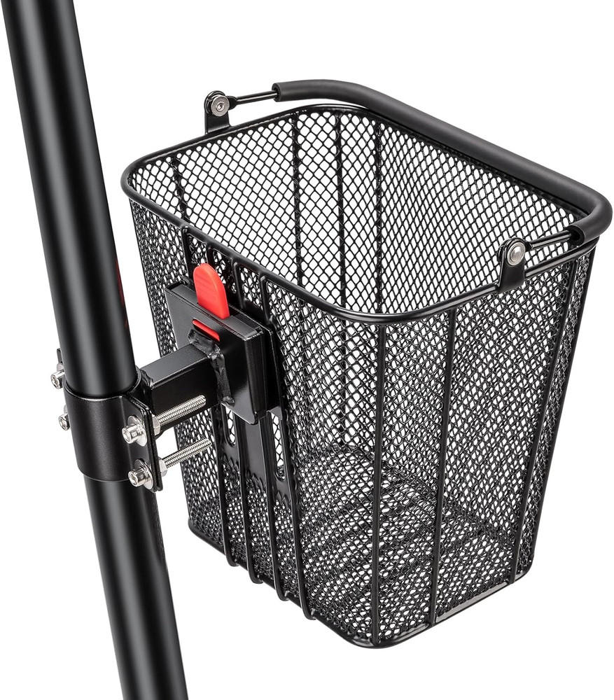 Scooter Basket with Handle- Quick Release Front Bike Basket for E-Scooters - Bic
