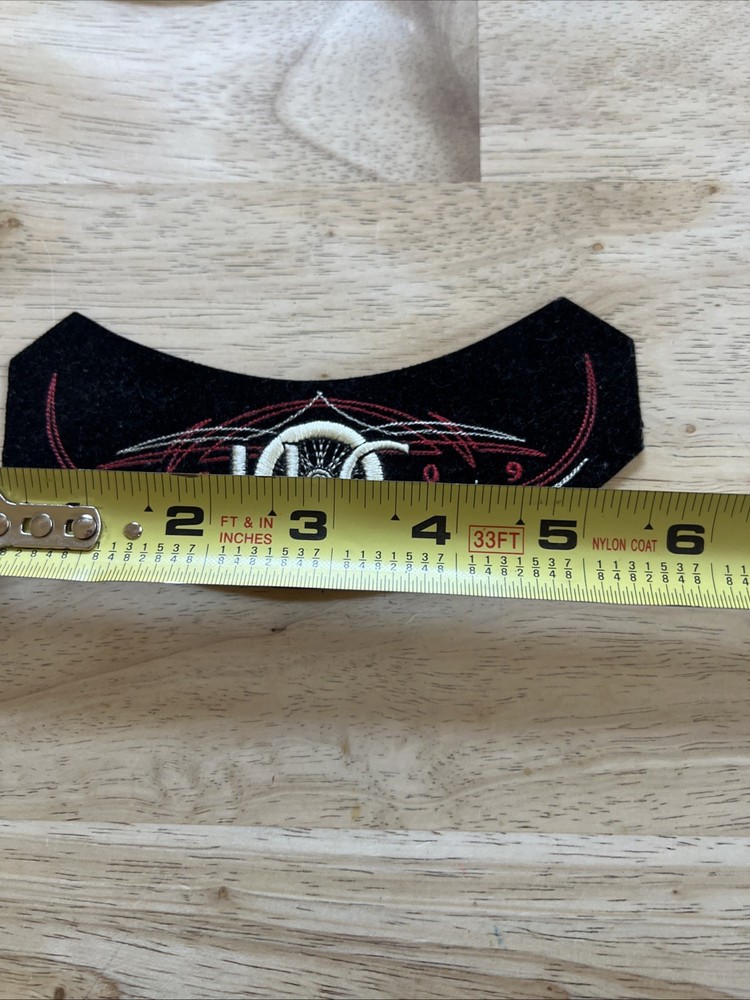Hog Harley Owners Group Year 2009 Embroidered Patch Black Red