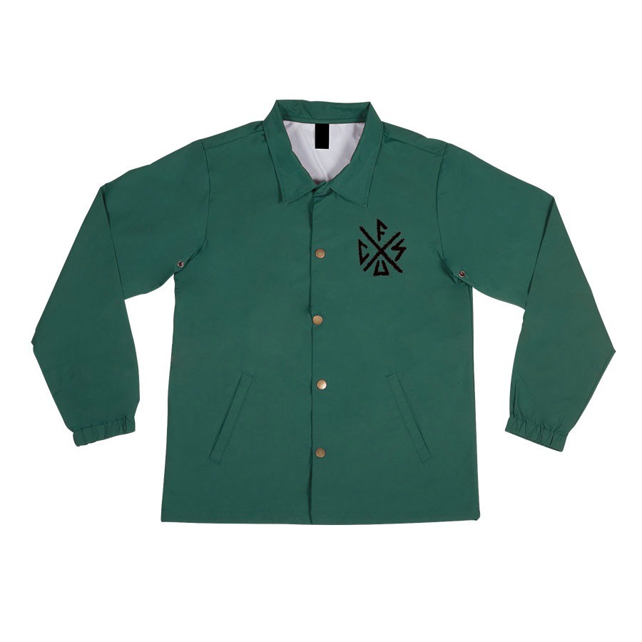 Creature SKINNED Coach Windbreaker Jacket FOREST LARGE