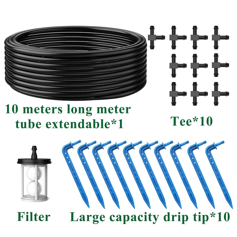 Drip lrrigation Kit System, Solar Automatic DlY Watering Device Supported Plants